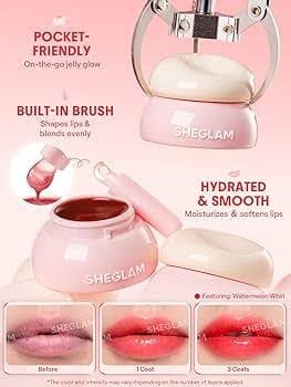 SHEGLAM Jelly Wow Hydrating Lip Oil / Balm"— مرطب وملمع الشفاه الجيلي من شيجلام"