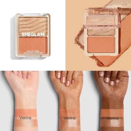 SHEGLAM Glam 101 Hybrid Highlighter & Blush Duo —"ثنائي أحمر الخدود والهايلايتر جلام 101 من شيجلام" 5 SHEGLAM Glam 101 Hybrid Highlighter & Blush Duo —"ثنائي أحمر الخدود والهايلايتر جلام 101 من شيجلام" - الصورة 3