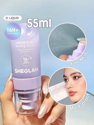 مثبت المكياج شي جلام لوكد إن "SHEGLAM Lock'd In Setting Spray" 9 مثبت المكياج شي جلام لوكد إن "SHEGLAM Lock'd In Setting Spray" - الصورة 5